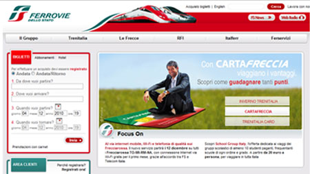Home page Ferrovie dello Stato