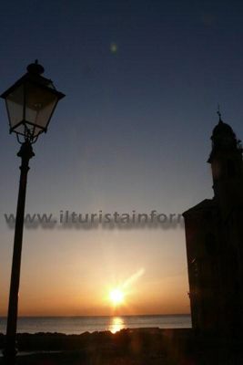 tramonto a Camogli