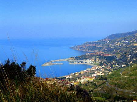 panorama of Cetraro on the Tyrrhenian Sea