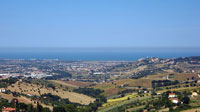 panorama da Recanati verso il mare
