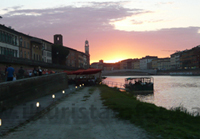 Tramonto sul Lungarno
