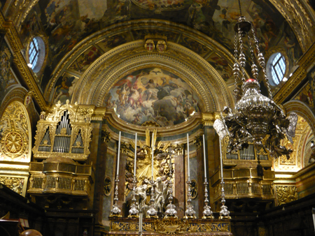 Interno Cattedrale St John a Valletta Malta