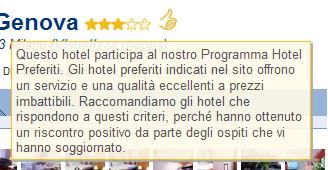 Spiegazione Pollice all'insu su Booking.com Spiegazione Pollice all'insu su Booking.com