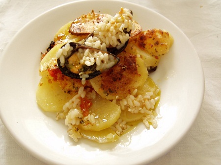 Patate riso e cozze Patate riso e cozze