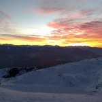 Alba sulla cima della Paganella
