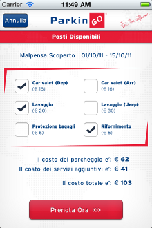 L'App di ParkinGo