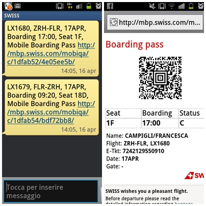 Mobile Web Check-in