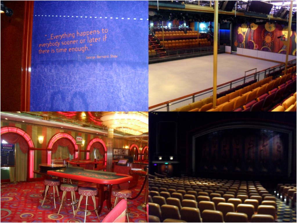 Pista di ghiaccio, casinò e teatro