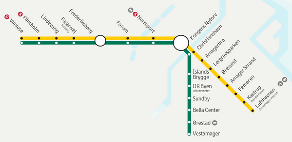 Metro M2 Copenaghen Metro M2 Copenaghen