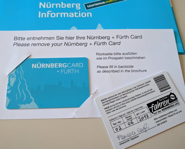 Visitare Norimberga - card turistica